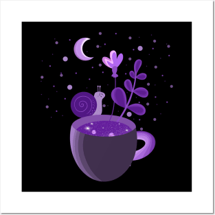 A purple snake in a mug Posters and Art